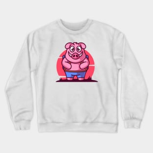 Happy pig Crewneck Sweatshirt